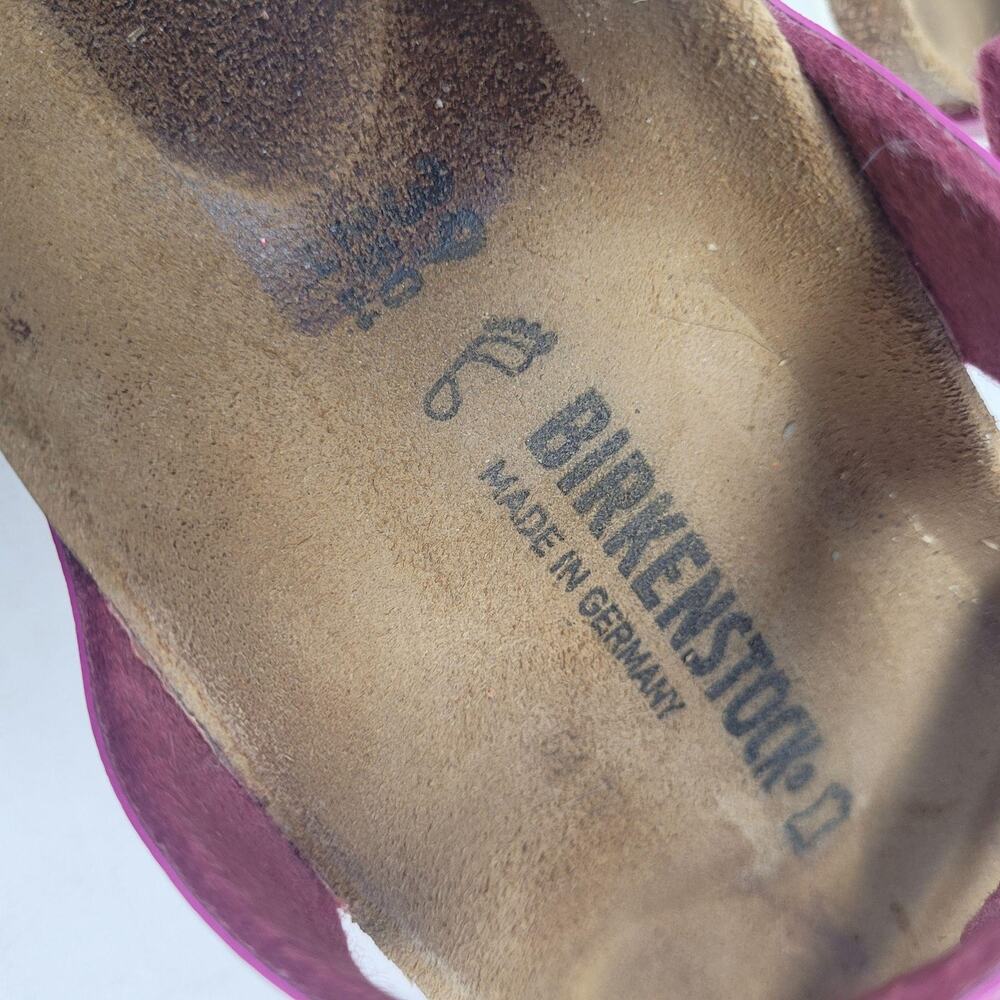 Birkenstock Mayari Sandals EU39 US8.5 Pink Magenta Haze Birko-Flor Slip On - Picture 7 of 10